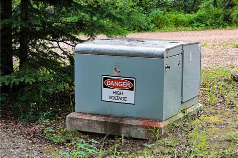 green electric box on street|green utility box in yard.